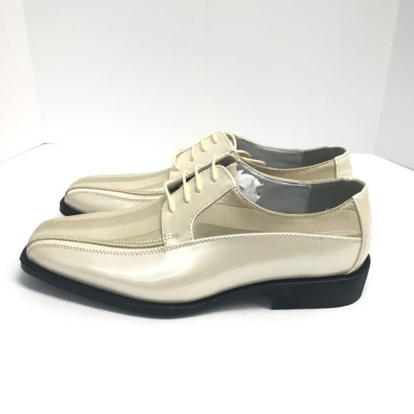 Bolano Men\'s Tuxedo Satin Ice Bike Track Striped Oxford Dress Shoes Sizes 9 - 15 main image 4